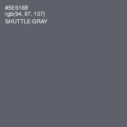 #5E616B - Shuttle Gray Color Image
